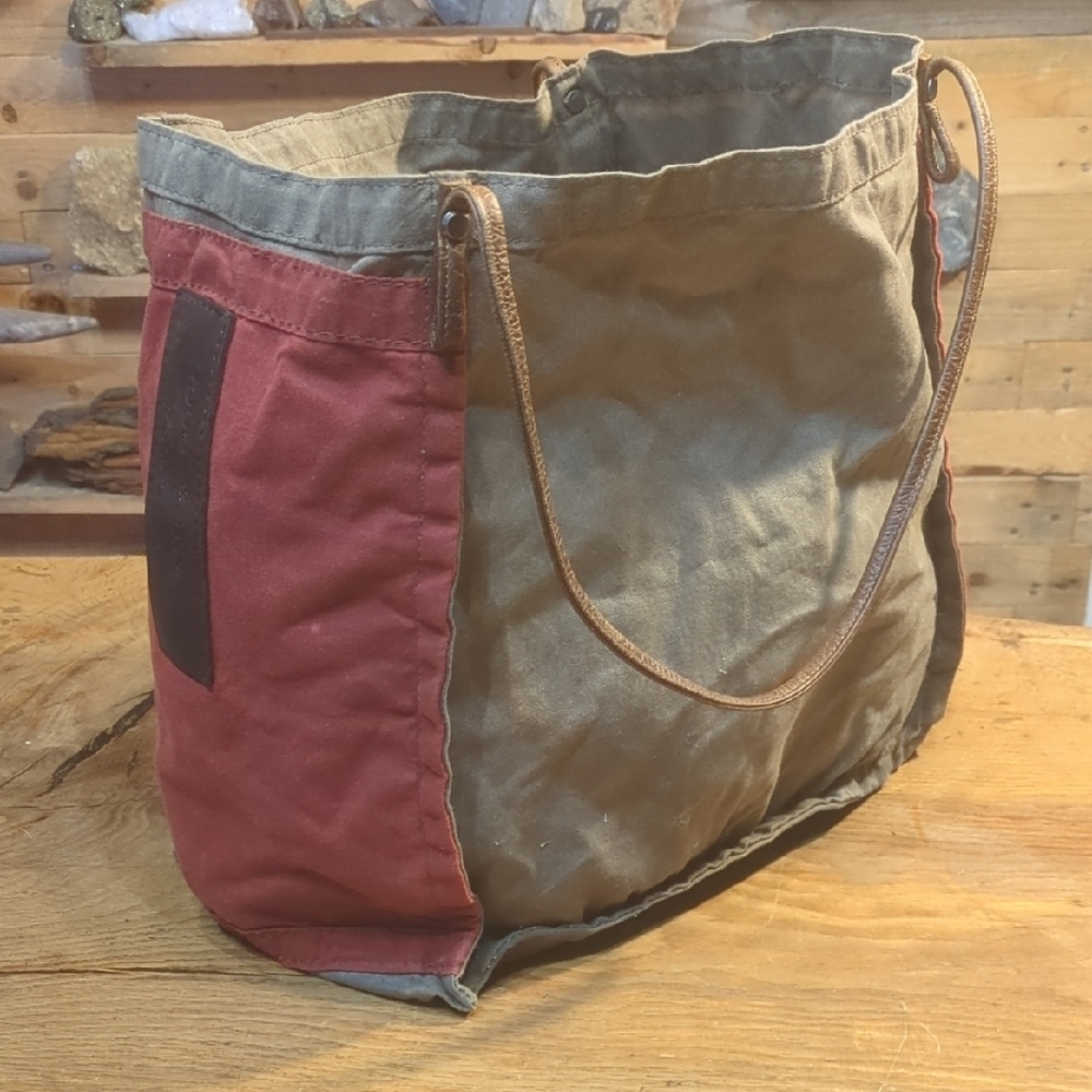 Chic Red and Green Tote Bag